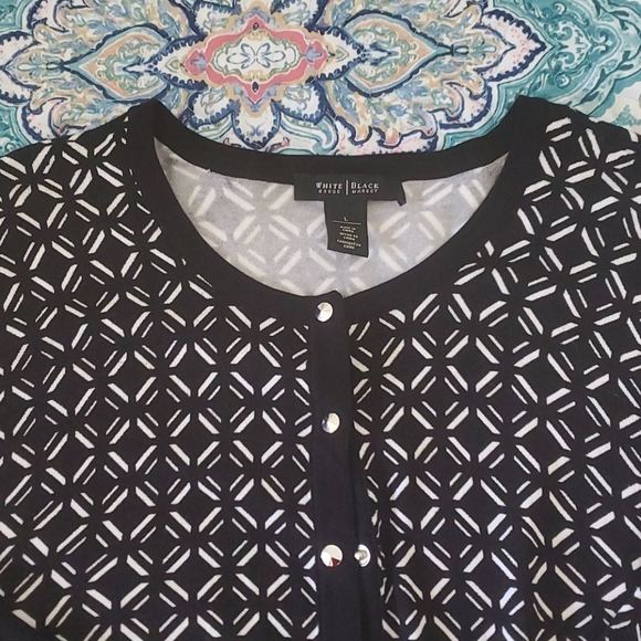 White House Black Market 3/4 Sleeve Cardigan - Picture 2 of 3